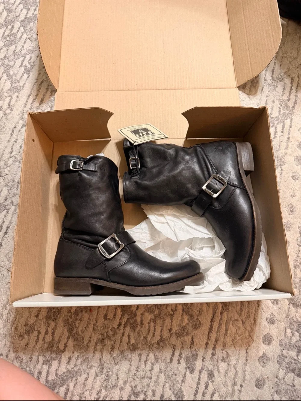 FRYE Black Veronica Short Boot